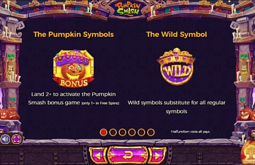 Символы в Bonus и Wild в онлайн слоте Pumpkin Smash